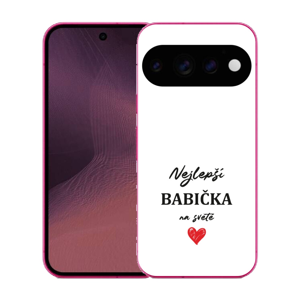 Gélový kryt mmCase na Google Pixel 11 - najlepšia babička 1 biele pozadie