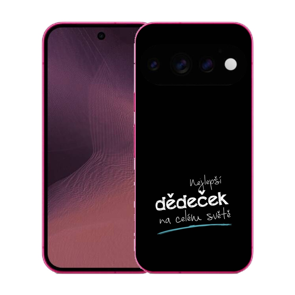 Gélový kryt mmCase na Google Pixel 11 - najlepší dedko 3 čierne pozadie