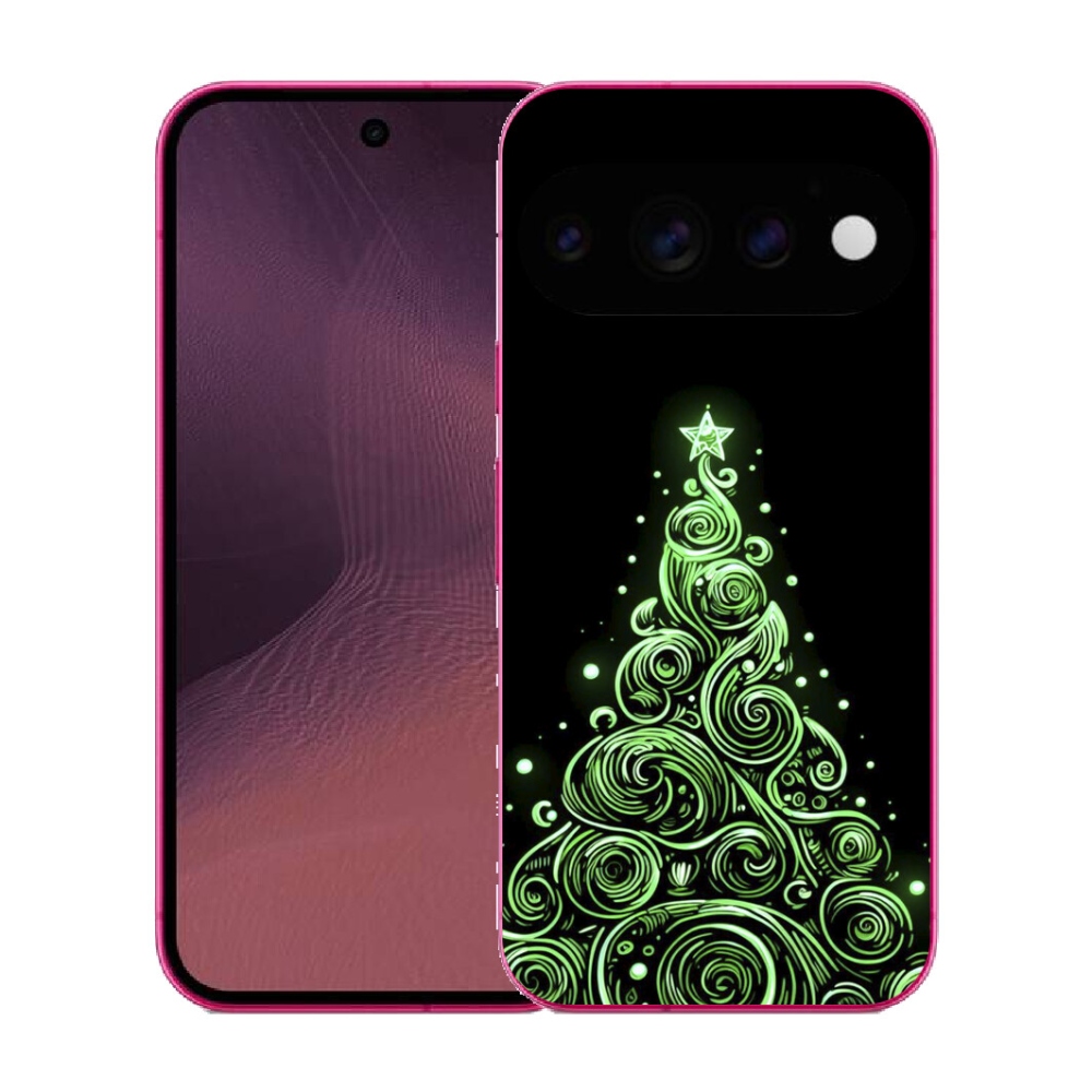 Gélový kryt mmCase na Google Pixel 11 - neónový vianočný stromček 3