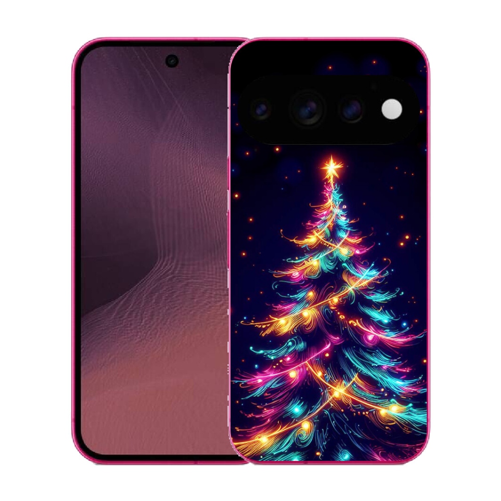 Gélový kryt mmCase na Google Pixel 11 - neónový vianočný stromček
