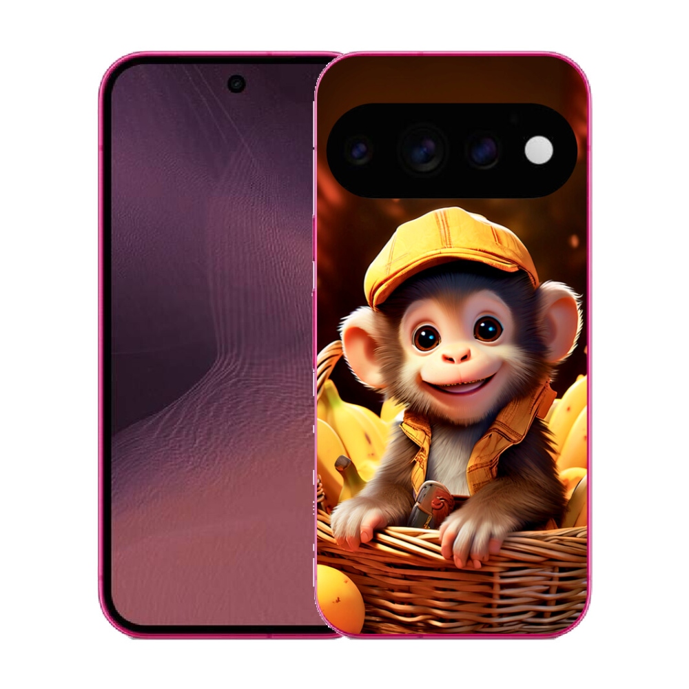 Gélový kryt mmCase na Google Pixel 11 - opice v košíku