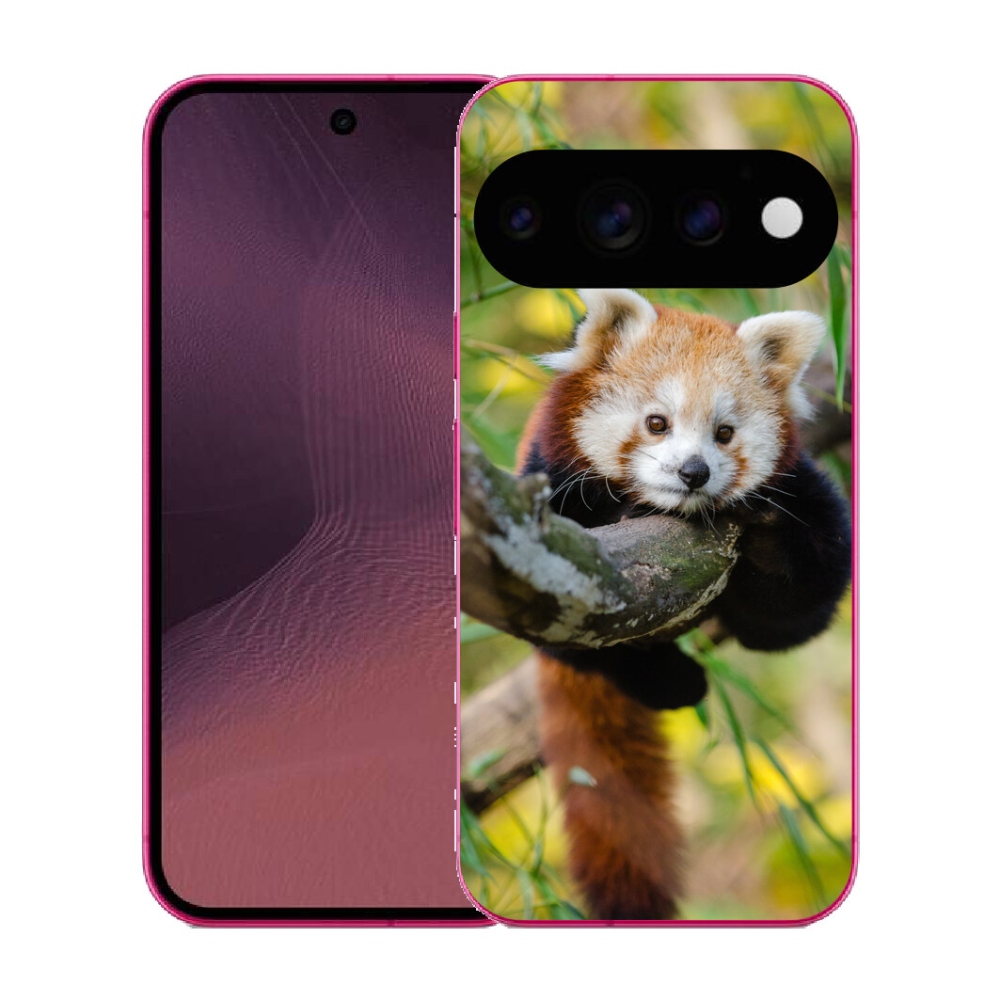 Gélový kryt mmCase na Google Pixel 11 - panda červená