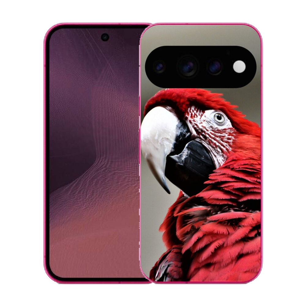 Gélový kryt mmCase na Google Pixel 11 - papagáj ara červený