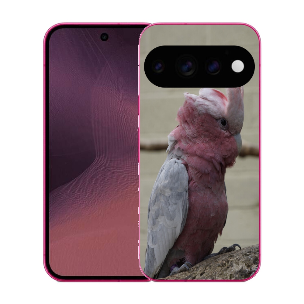 Gélový kryt mmCase na Google Pixel 11 - papagáj kakadu ružový
