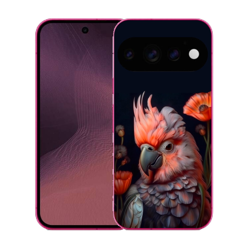 Gélový kryt mmCase na Google Pixel 11 - papagáj kakadu vo farbách