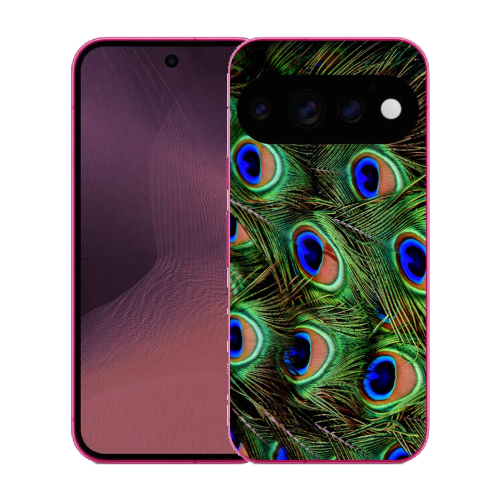 Gélový kryt mmCase na Google Pixel 11 - pávie perie