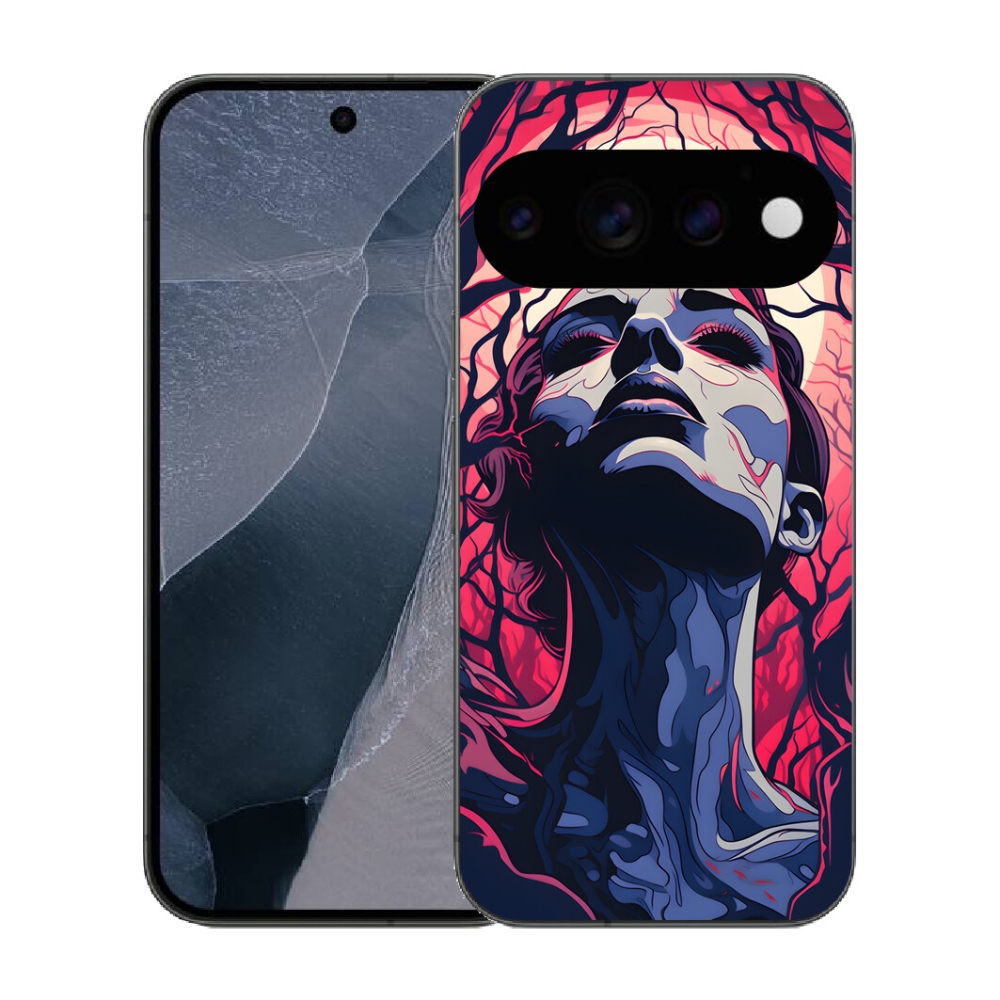 Gélový kryt mmCase na Google Pixel 11 Pro - abstraktná tvár