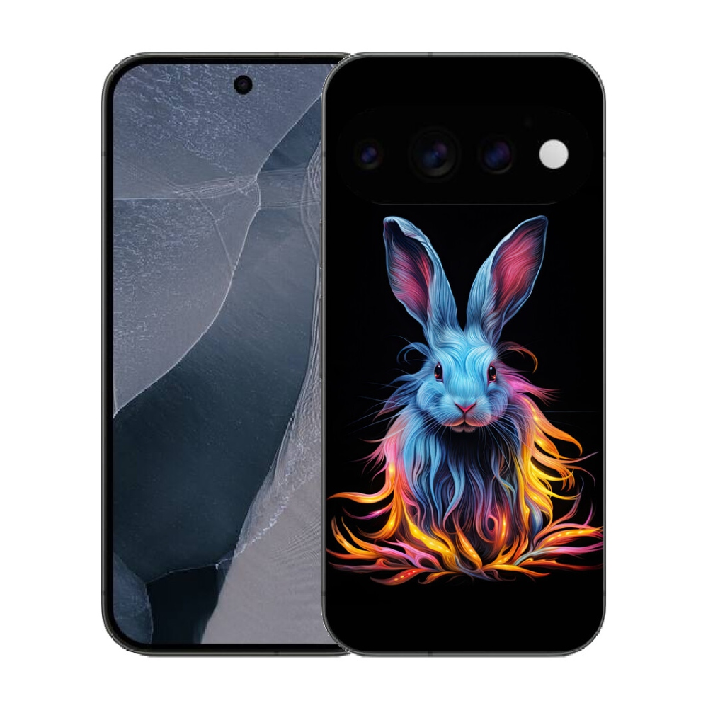 Gélový kryt mmCase na Google Pixel 11 Pro - abstraktný zajac