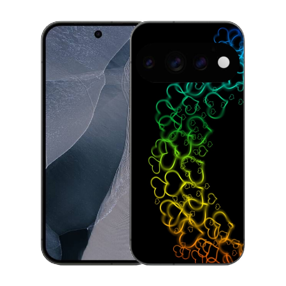 Gélový kryt mmCase na Google Pixel 11 Pro - farebné srdiečka