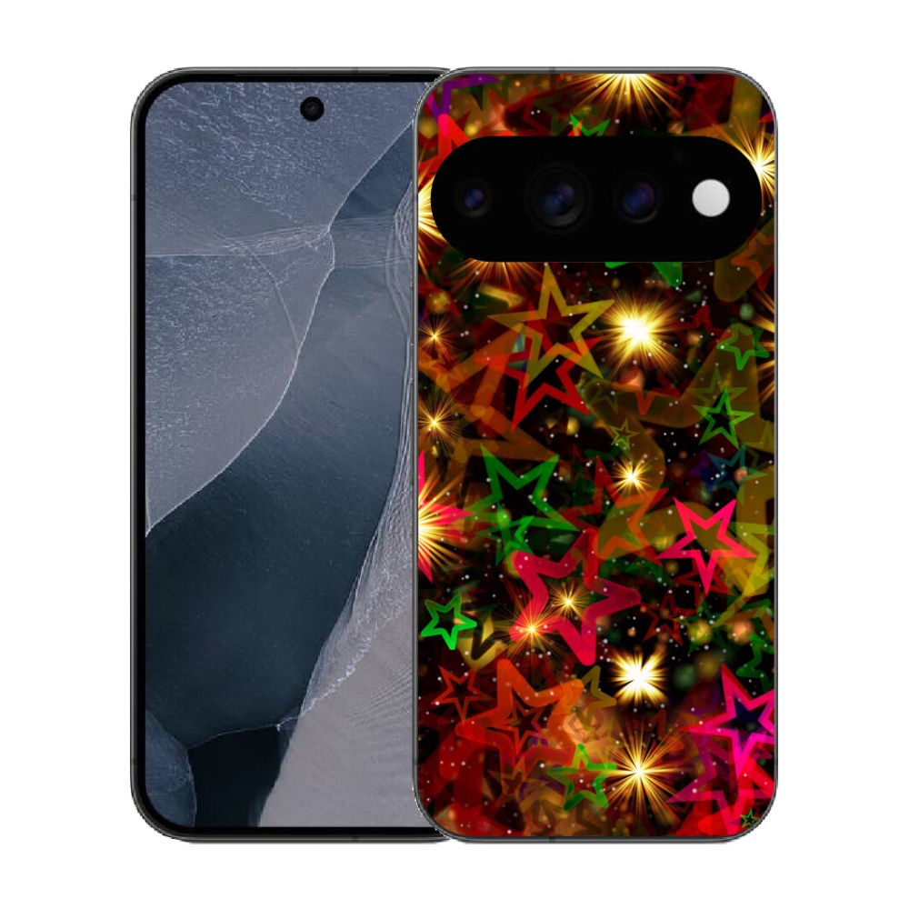Gélový kryt mmCase na Google Pixel 11 Pro - farebné hviezdičky