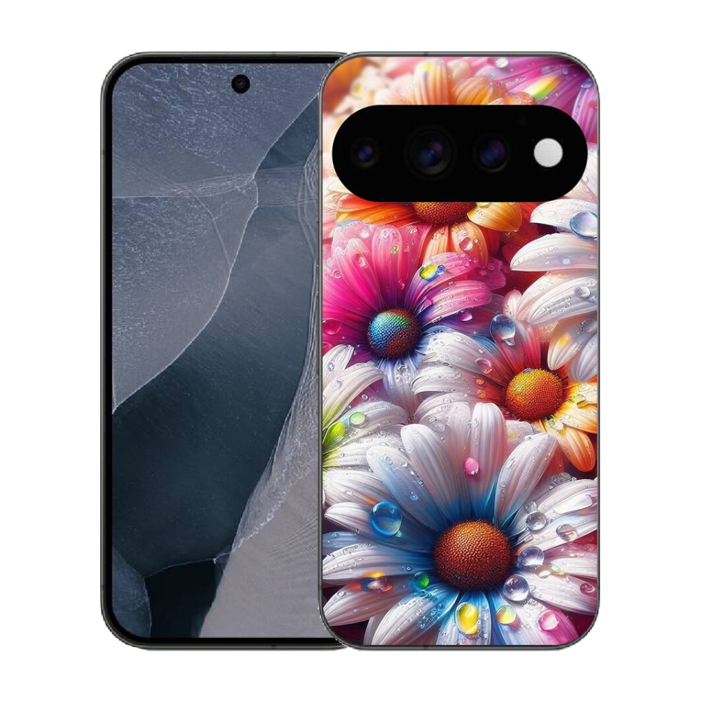 Gélový kryt mmCase na Google Pixel 11 Pro - farebné margaréty