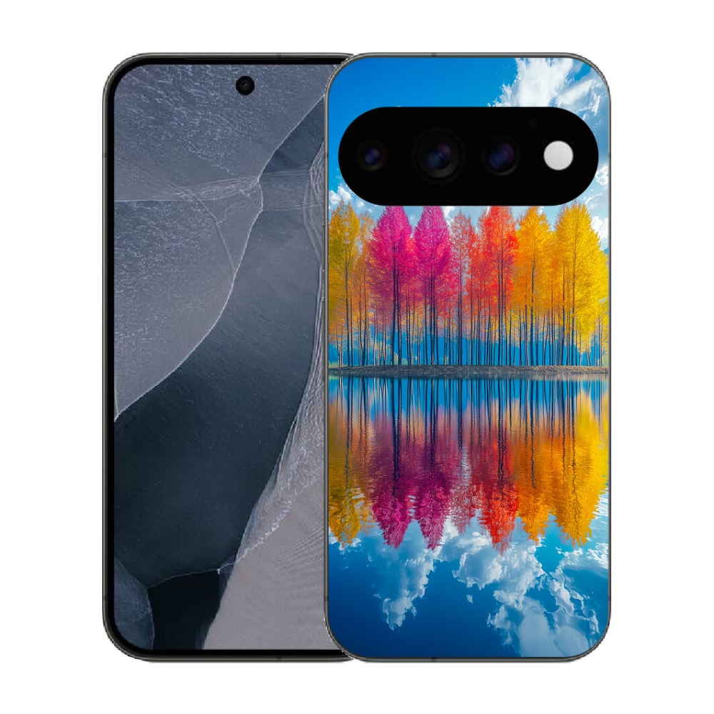 Gélový kryt mmCase na Google Pixel 11 Pro - farebné stromy