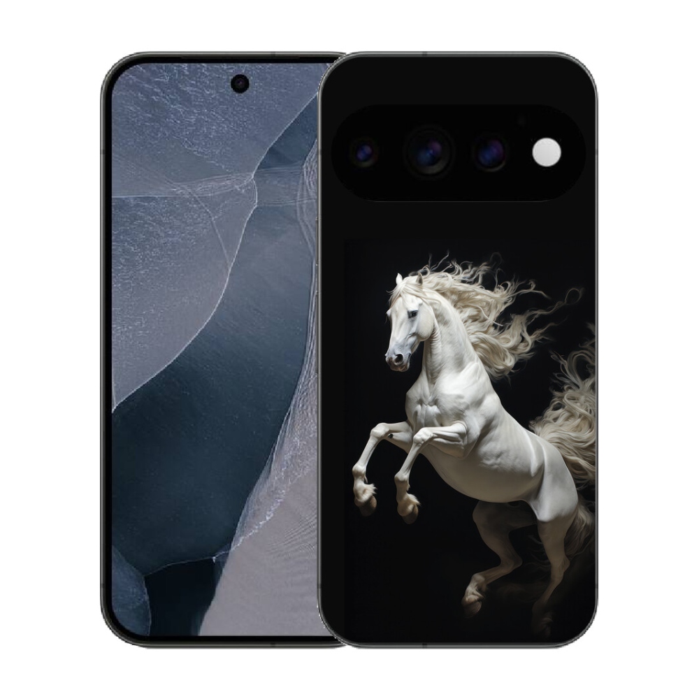 Gélový kryt mmCase na Google Pixel 11 Pro - biely kôň 4