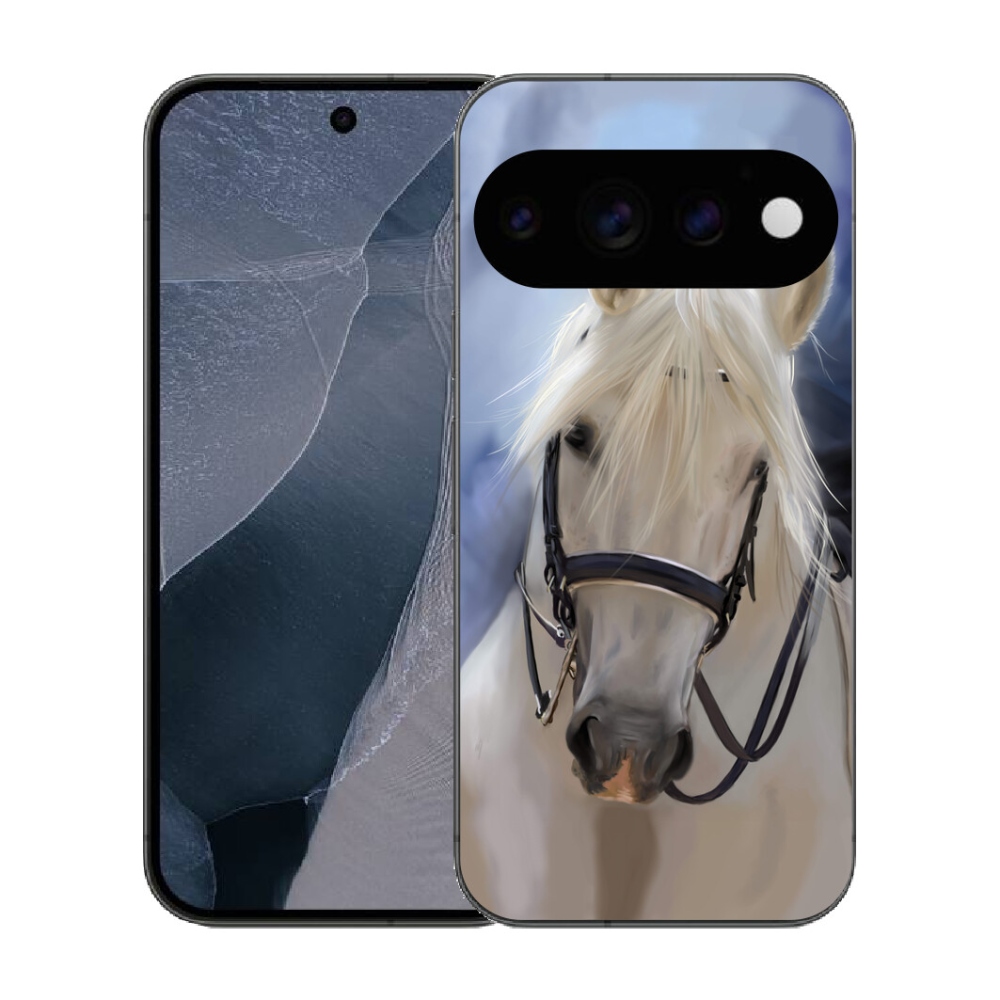 Gélový kryt mmCase na Google Pixel 11 Pro - biely kôň