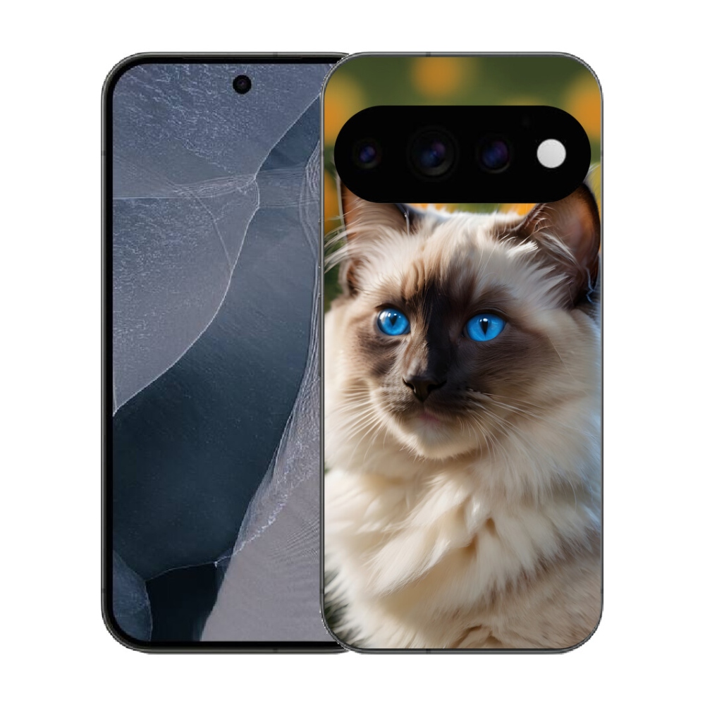 Gélový kryt mmCase na Google Pixel 11 Pro - biely ragdoll
