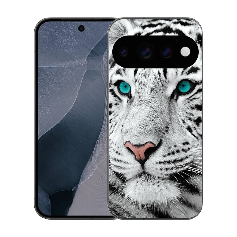 Gélový kryt mmCase na Google Pixel 11 Pro - biely tiger