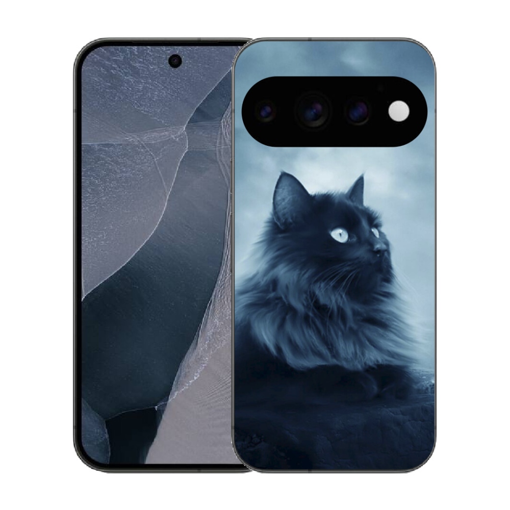 Gélový kryt mmCase na Google Pixel 11 Pro - čierna mačka 1