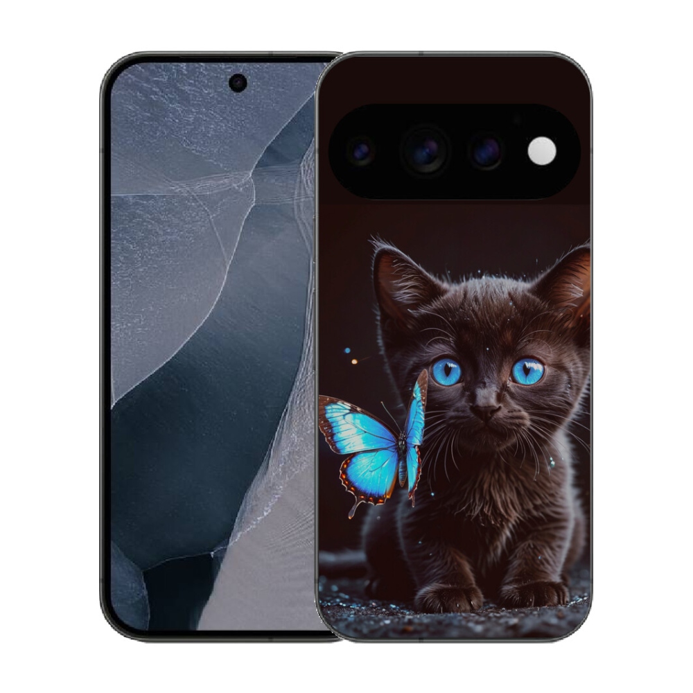 Gélový kryt mmCase na Google Pixel 11 Pro - čierne mačiatko 3