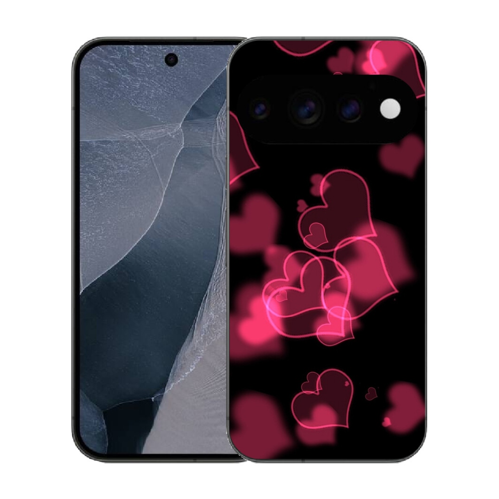 Gélový kryt mmCase na Google Pixel 11 Pro - červené srdiečka