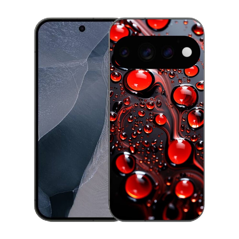 Gélový kryt mmCase na Google Pixel 11 Pro - červené kvapky 2