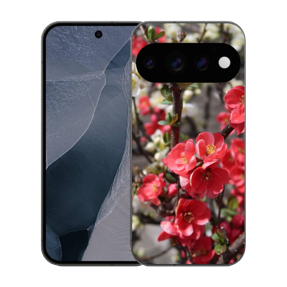 Gélový kryt mmCase na Google Pixel 11 Pro - červené kvety