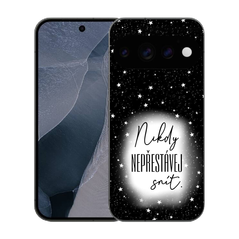 Gélový kryt mmCase na Google Pixel 11 Pro - citát 1 bieločierne pozadie