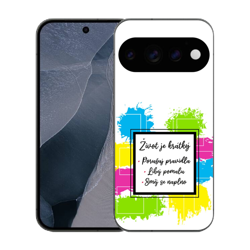 Gélový kryt mmCase na Google Pixel 11 Pro - citát 5 biele pozadie