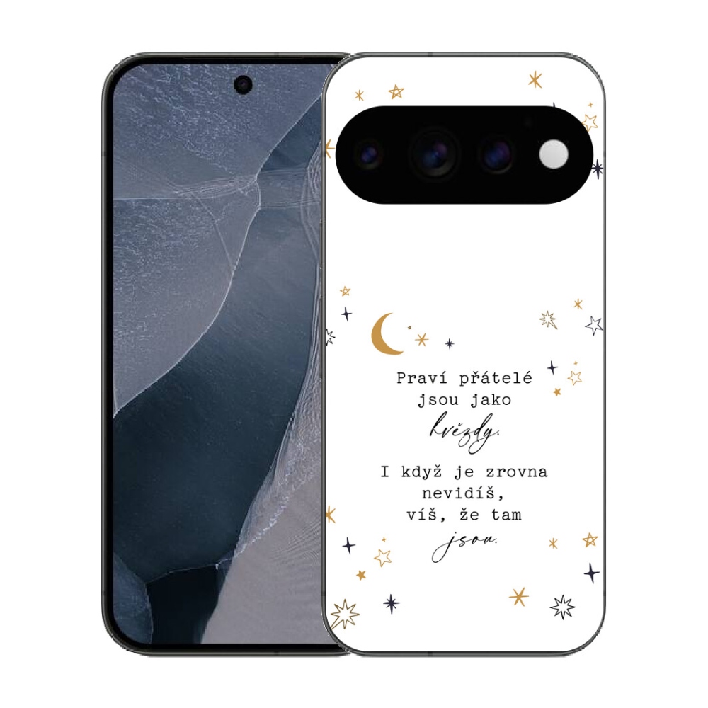 Gélový kryt mmCase na Google Pixel 11 Pro - citát 6 biele pozadie