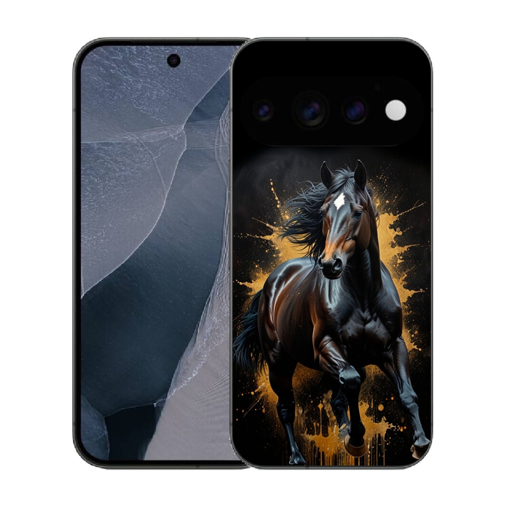 Gélový kryt mmCase na Google Pixel 11 Pro - elegantný čierny žrebec