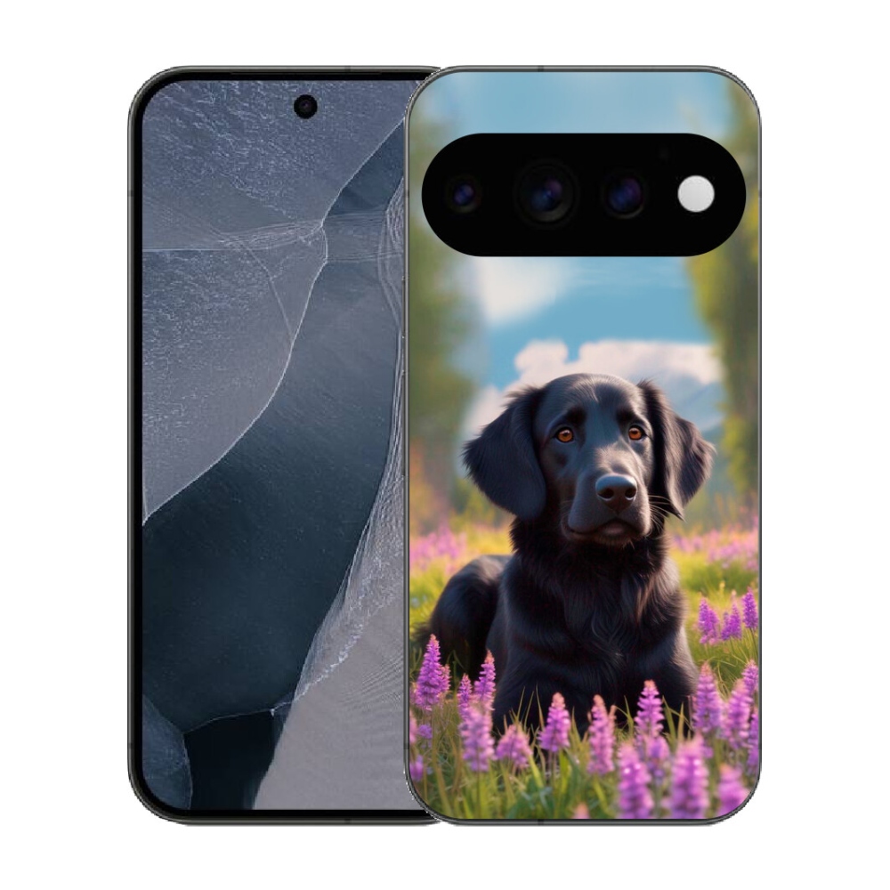 Gélový kryt mmCase na Google Pixel 11 Pro - elegantný čierny retriever