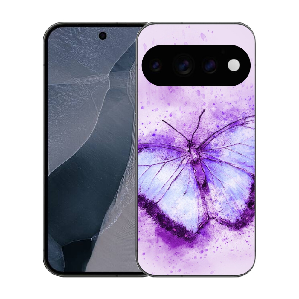 Gélový kryt mmCase na Google Pixel 11 Pro - fialový motýľ