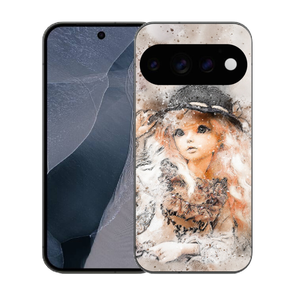 Gélový kryt mmCase na Google Pixel 11 Pro - dievčatko s klobúkom
