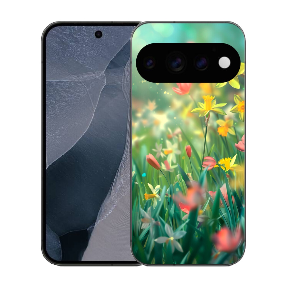 Gélový kryt mmCase na Google Pixel 11 Pro - jarné kvety