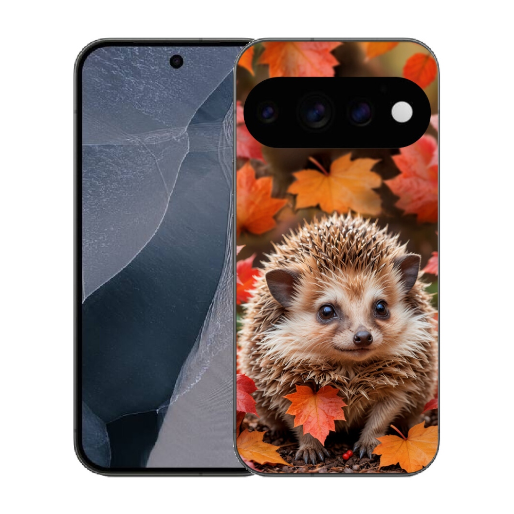 Gélový kryt mmCase na Google Pixel 11 Pro - ježko v lístii