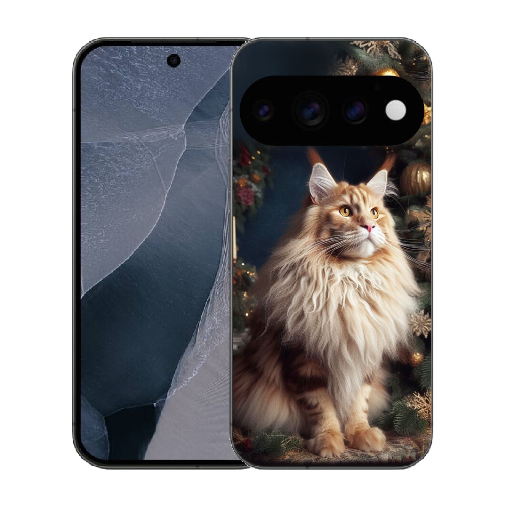 Gélový kryt mmCase na Google Pixel 11 Pro - mačka pri stromčeku