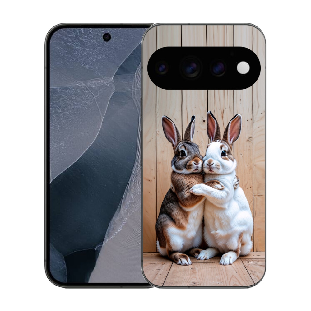 Gélový kryt mmCase na Google Pixel 11 Pro - králičie pár