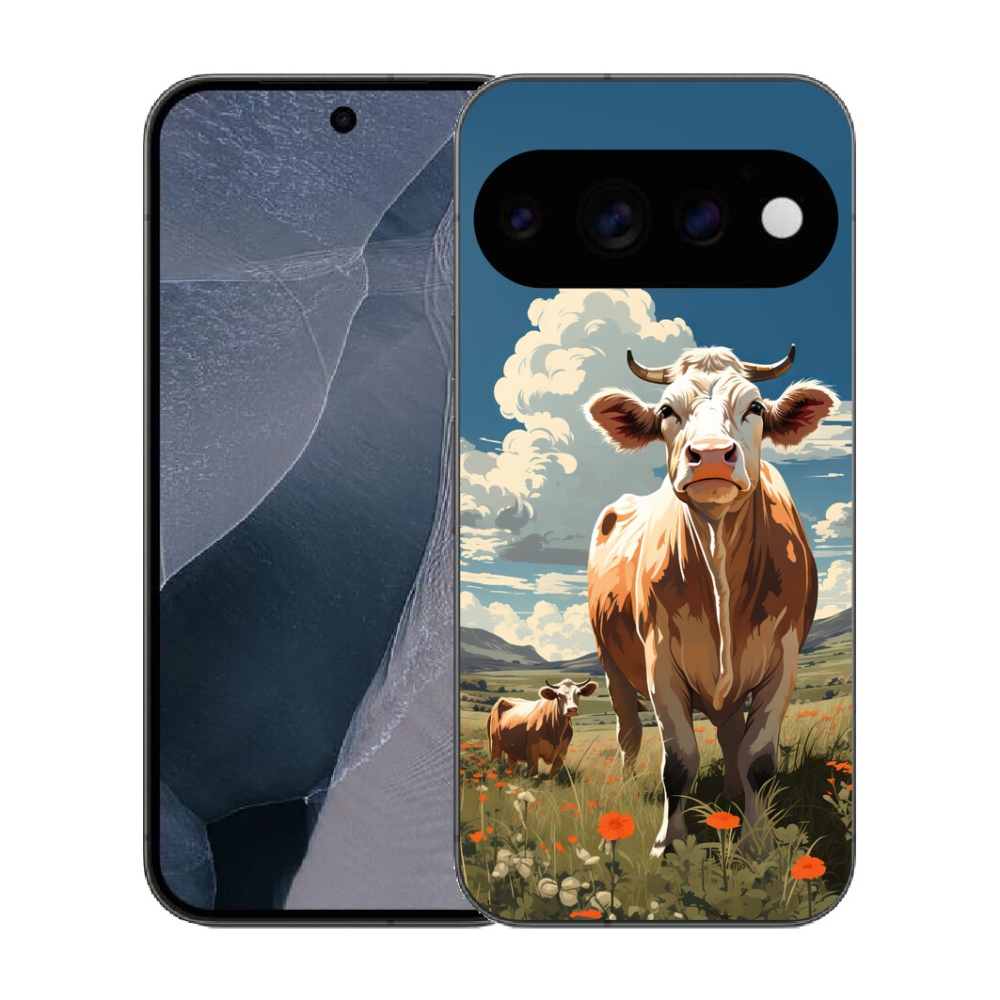 Gélový kryt mmCase na Google Pixel 11 Pro - kravy na lúke