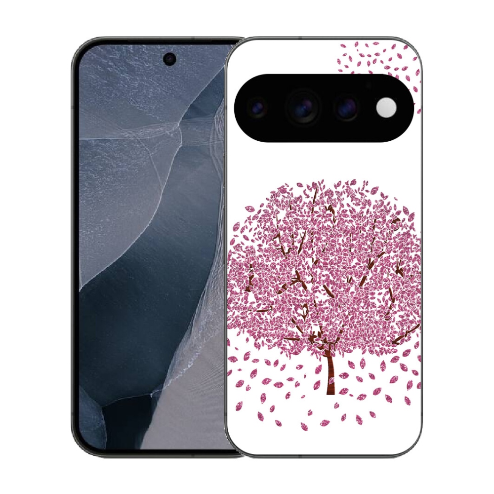 Gélový kryt mmCase na Google Pixel 11 Pro - kreslený strom s listami