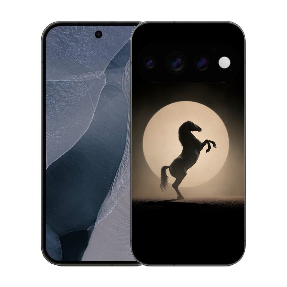 Gélový kryt mmCase na Google Pixel 11 Pro - kôň v siluete