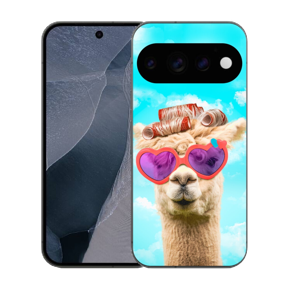 Gélový kryt mmCase na Google Pixel 11 Pro - lama s okuliarmi