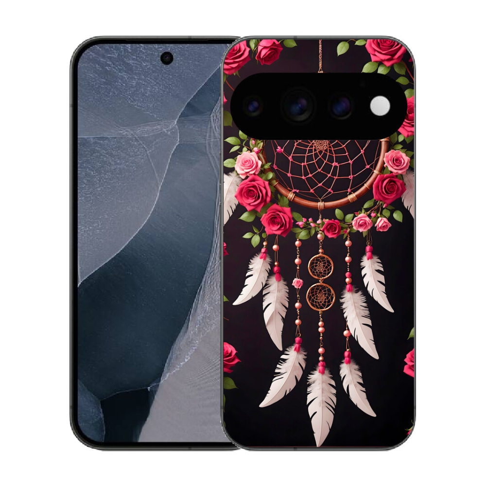 Gélový kryt mmCase na Google Pixel 11 Pro - lapač snov s ružami