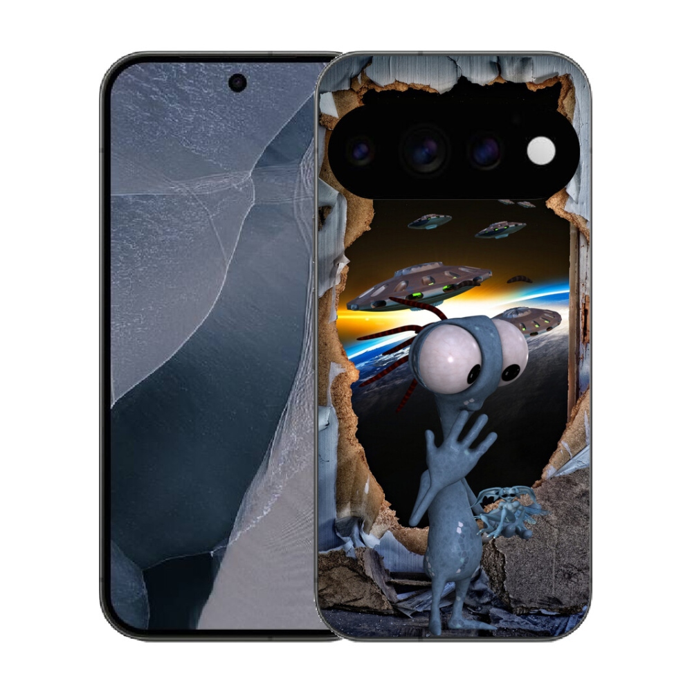 Gélový kryt mmCase na Google Pixel 11 Pro - mimozemšťan