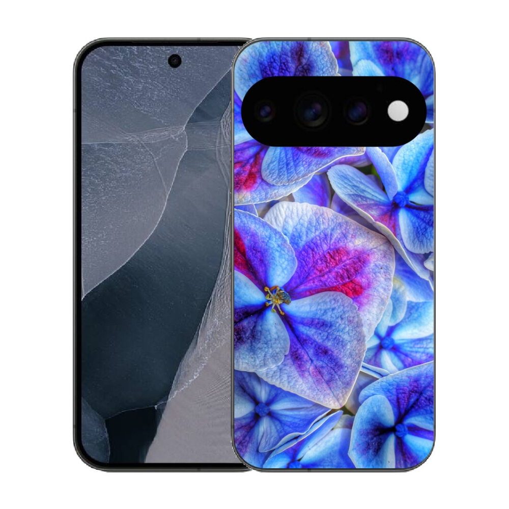 Gélový kryt mmCase na Google Pixel 11 Pro - modré kvety 1