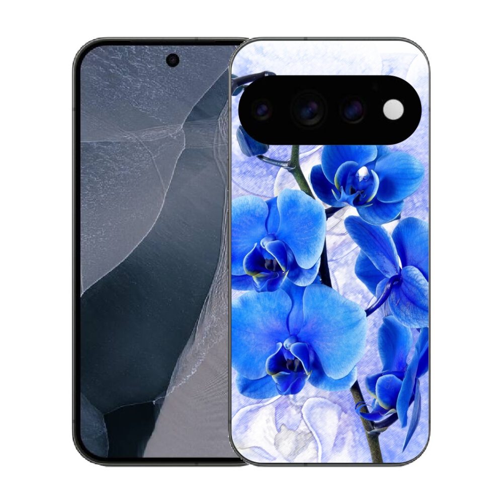 Gélový kryt mmCase na Google Pixel 11 Pro - modré kvety