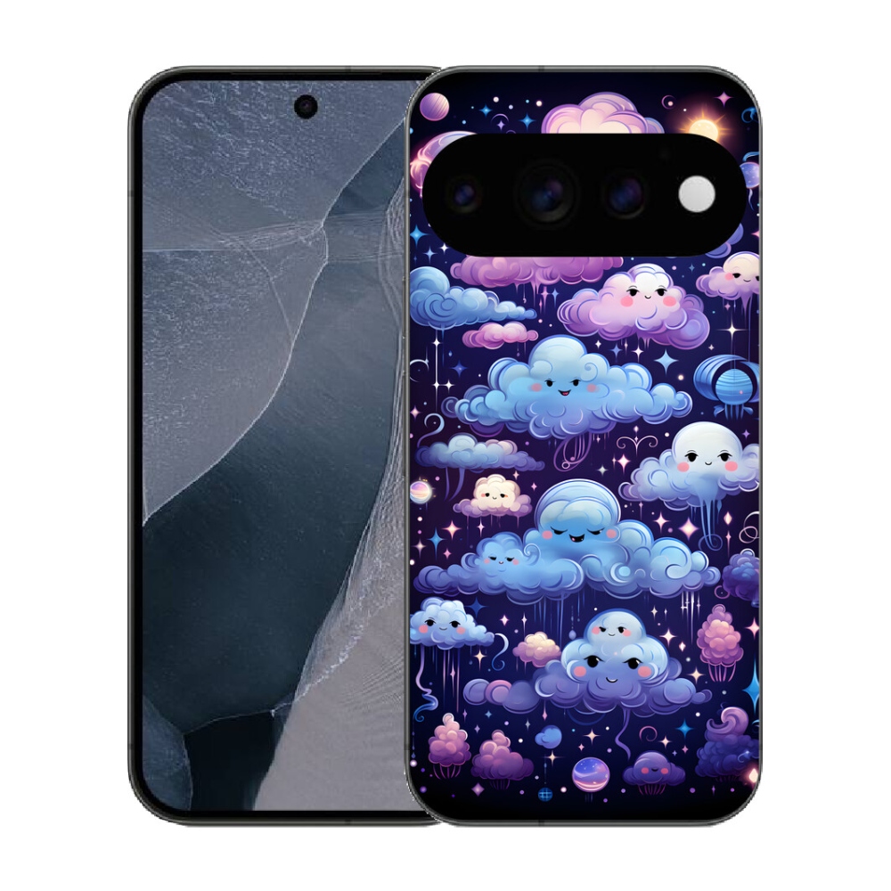 Gélový kryt mmCase na Google Pixel 11 Pro - mráčiky