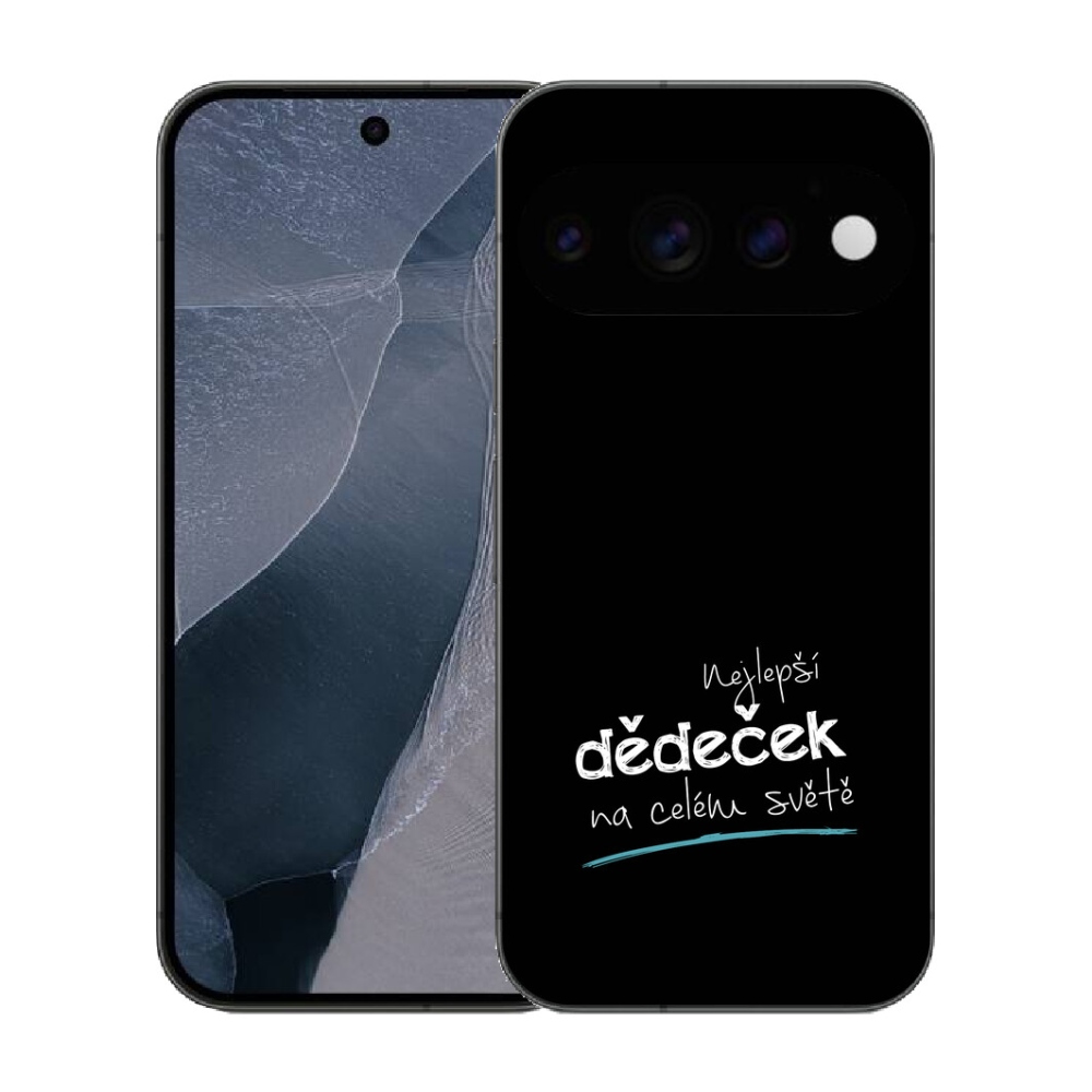 Gélový kryt mmCase na Google Pixel 11 Pro - najlepší dedko 3 čierne pozadie