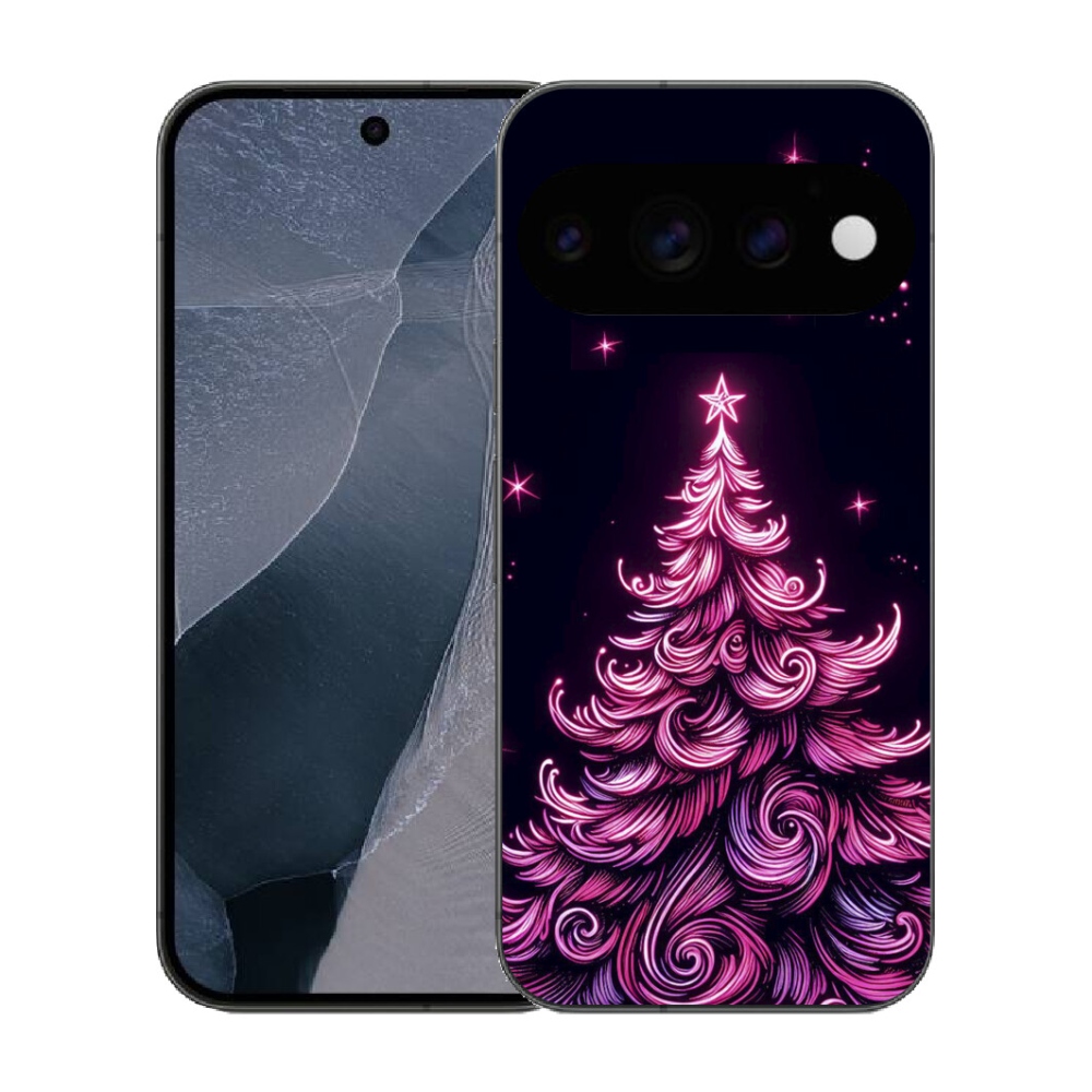 Gélový kryt mmCase na Google Pixel 11 Pro - neónový vianočný stromček 2