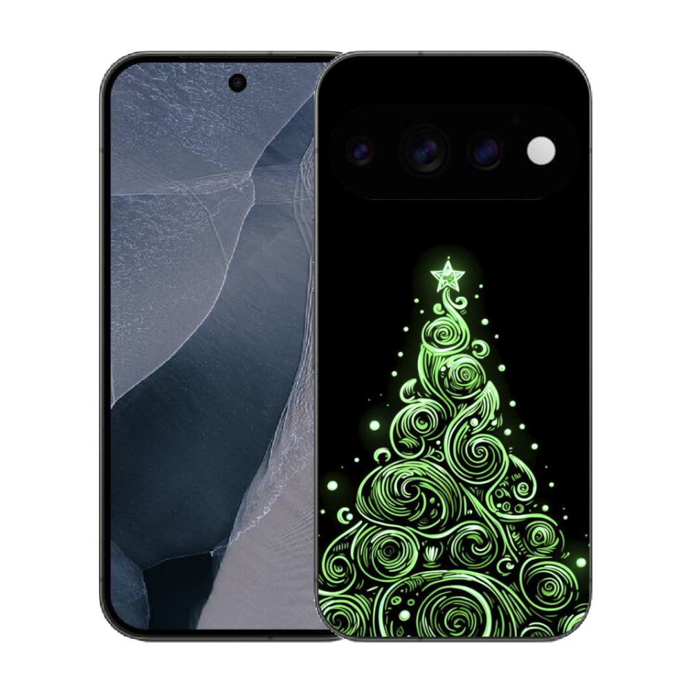 Gélový kryt mmCase na Google Pixel 11 Pro - neónový vianočný stromček 3
