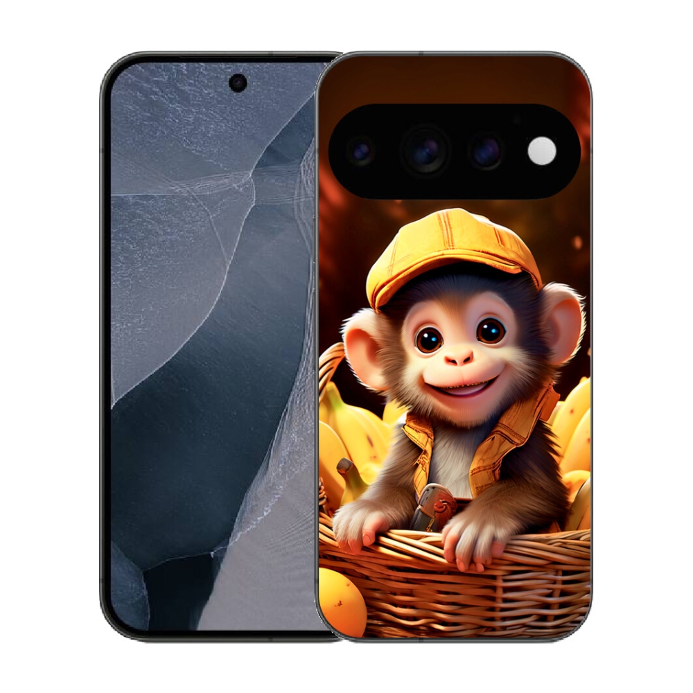 Gélový kryt mmCase na Google Pixel 11 Pro - opice v košíku