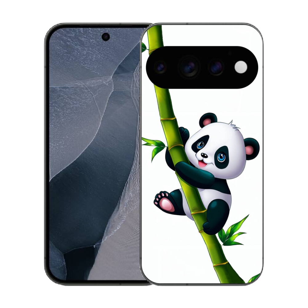 Gélový kryt mmCase na Google Pixel 11 Pro - panda na bambuse